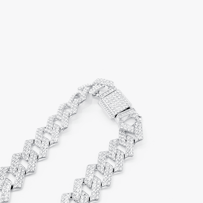 Luxe Wide Cuban Link Necklace "Silver"